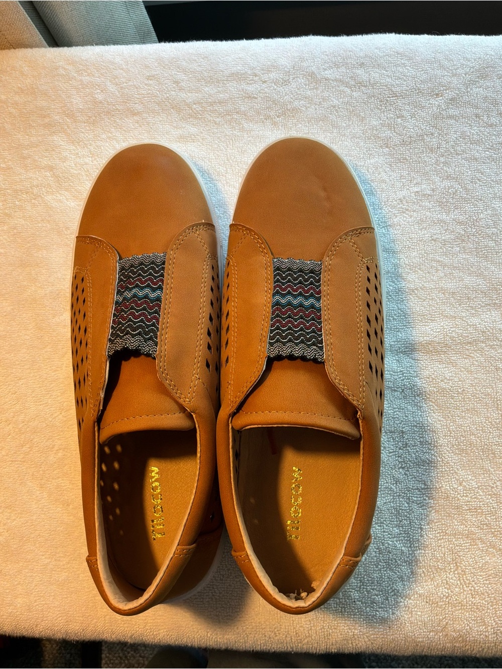 Tilocow perforated slip on sneakers